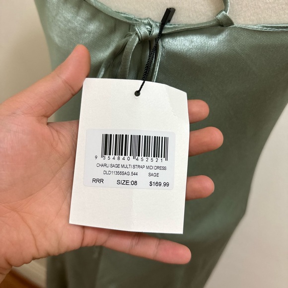 DISSH Charli Sage Multi Strap Midi Dress - Picture 10 of 12